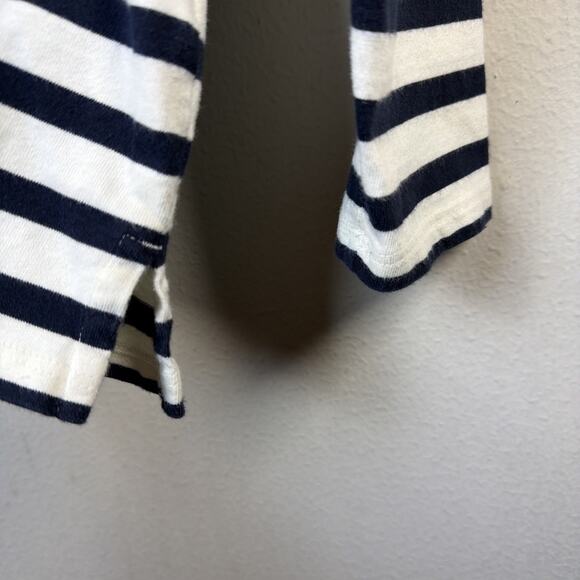 Talbots 1X Stripe Joy Wreath Crewneck Tee Long Sleeve Top Women’s Christmas XL - Picture 5 of 12